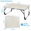 Foldable Laptop Table Notebook Bed Desk Breakfast Reading Writing Lap Tray For Sofa Couch Floor Dormitory